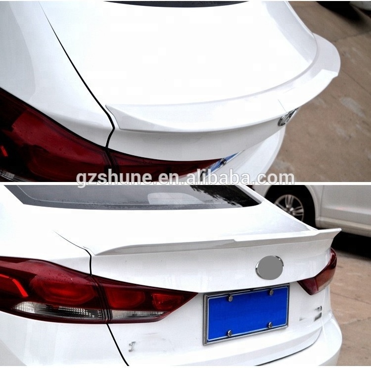 New Arrive! Rear Spoiler For Elantra 2016- 2018 tail Lip spoiler Roof wing Auto accessories