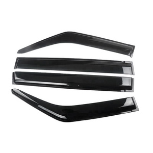 PC Injection Window Visor For Patrol Safari Y62 2010-2017 Vent Deflectors Rain shield Door Visors Auto accessories