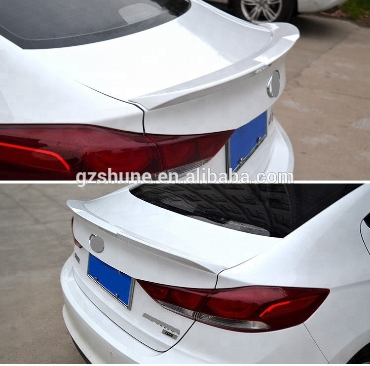 New Arrive! Rear Spoiler For Elantra 2016- 2018 tail Lip spoiler Roof wing Auto accessories