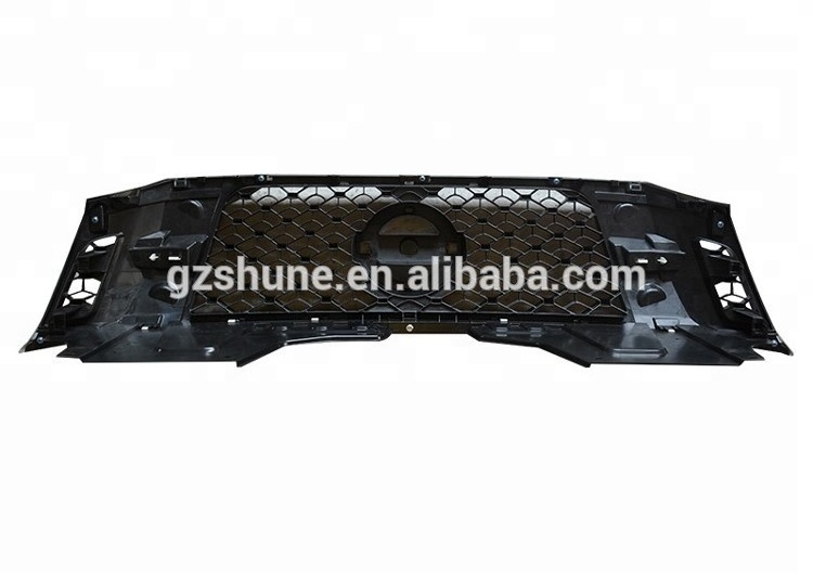 High Quality ABS New Front Grille For Navara NP300 2015-2017 Front bumper Cover Grill Hood protection 4X4 Auto accessories