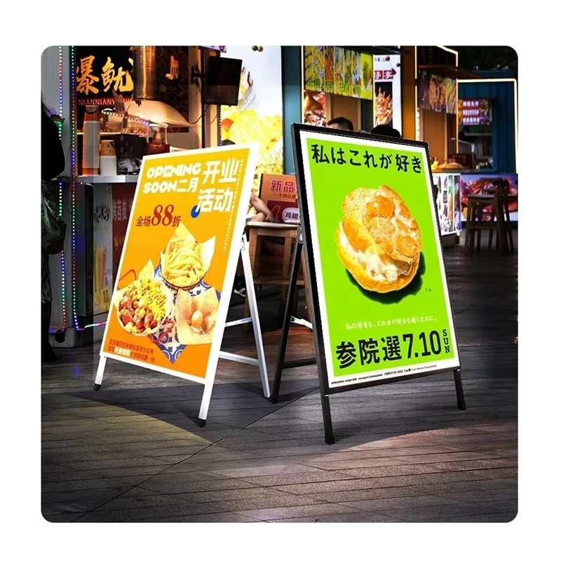 A frame sign led lighting stand led menu board poster frame discount board