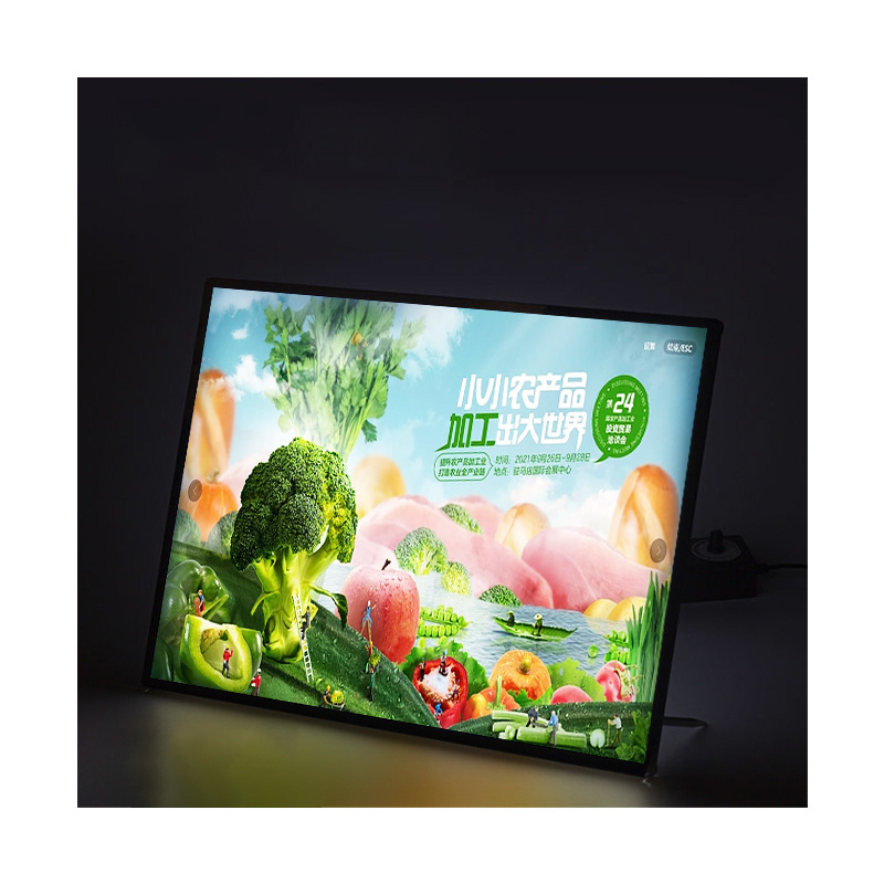 A0/A1/A2/A3/A4 Led Light Box Aluminum Poster Frame Ultra Thin Advertising Metal Lighting