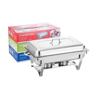 Wholesale Indian Chaffing Dish Rectangle Buffet Food Warmer Stainless Steel Chafing Dishes For Sale