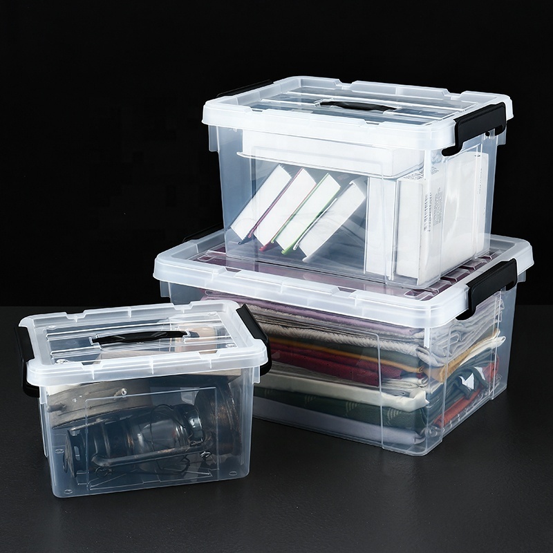 Good quality stackable pp plastic storage boxes for sundries household plastic storage container