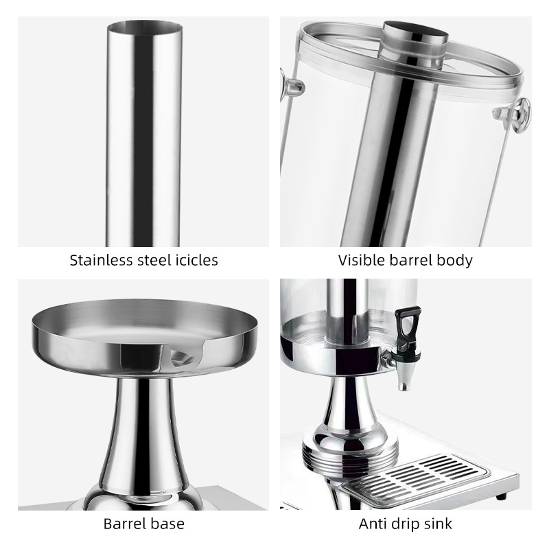 Wholesale  8/16/24L Stainless Steel Beverage Dispensers Cold Hot Wedding Fruit Juice Dispenser Prices machine drink dispensers