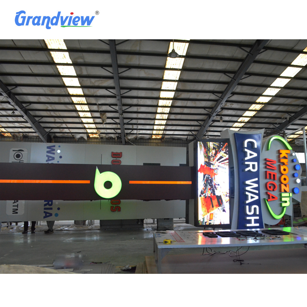 Manufacturer Custom Outdoor Advertising led guide brand Totem LED Illuminated Pylon Totem sign