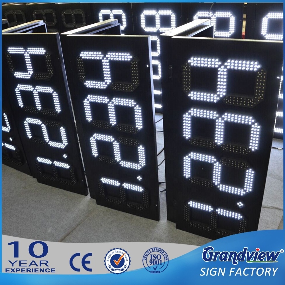 12 inch led 7 segment electronic outdoor led banner display