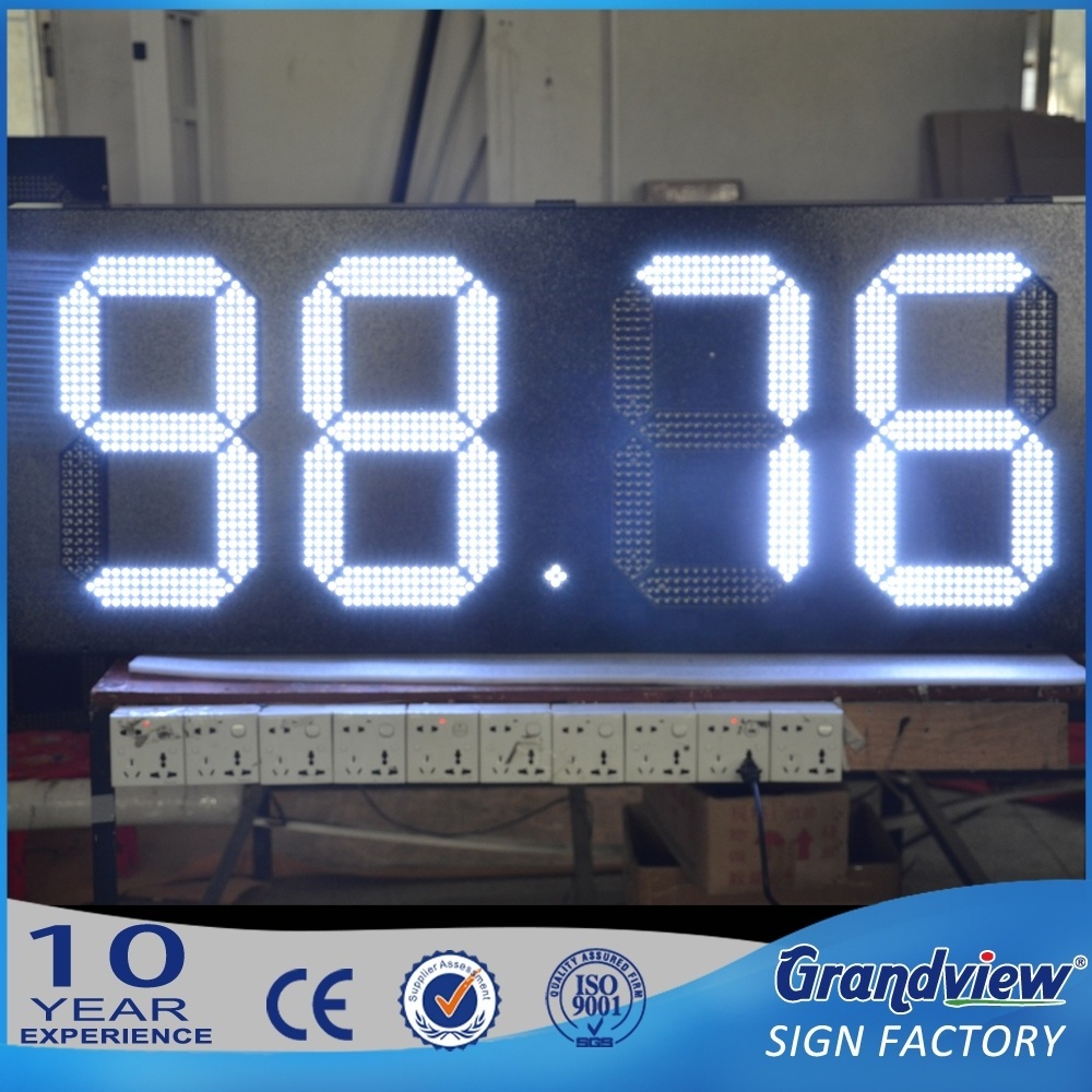 12 inch led 7 segment electronic outdoor led banner display