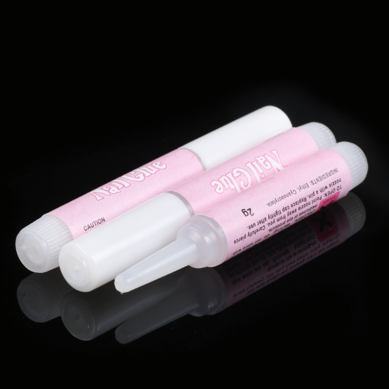 Best Price Acrylic Artificial  Press On Nail Tips Glue Mini Pink Bond 2g glue nail extensions Glue Bulk Gel For Nails