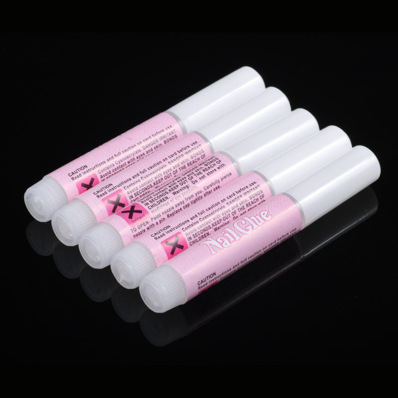 Best Price Acrylic Artificial  Press On Nail Tips Glue Mini Pink Bond 2g glue nail extensions Glue Bulk Gel For Nails