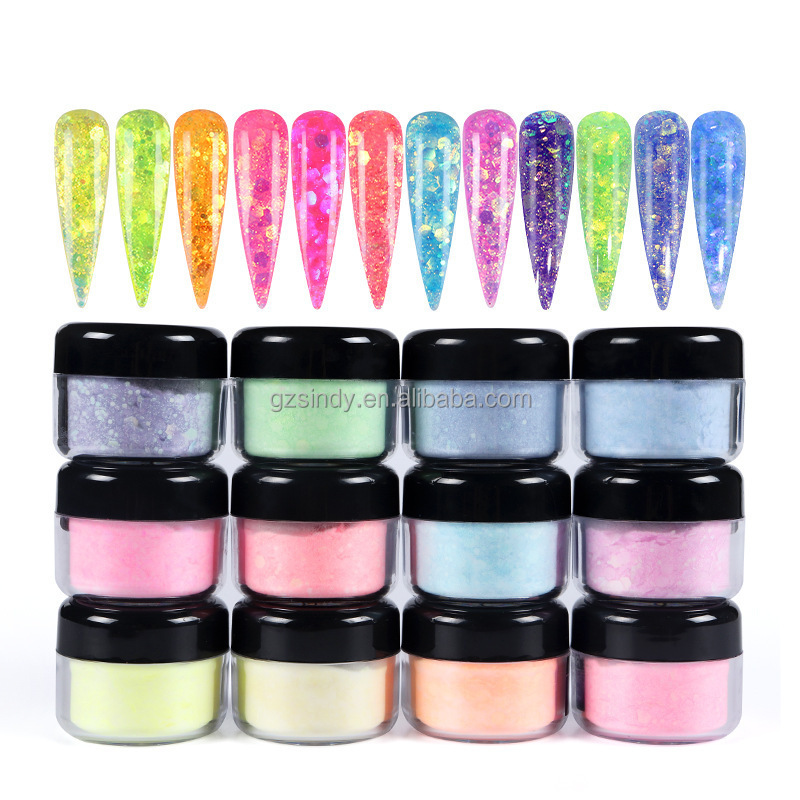 Private label Carving Extension  Nail Acrylic Glitter Powder For Nails