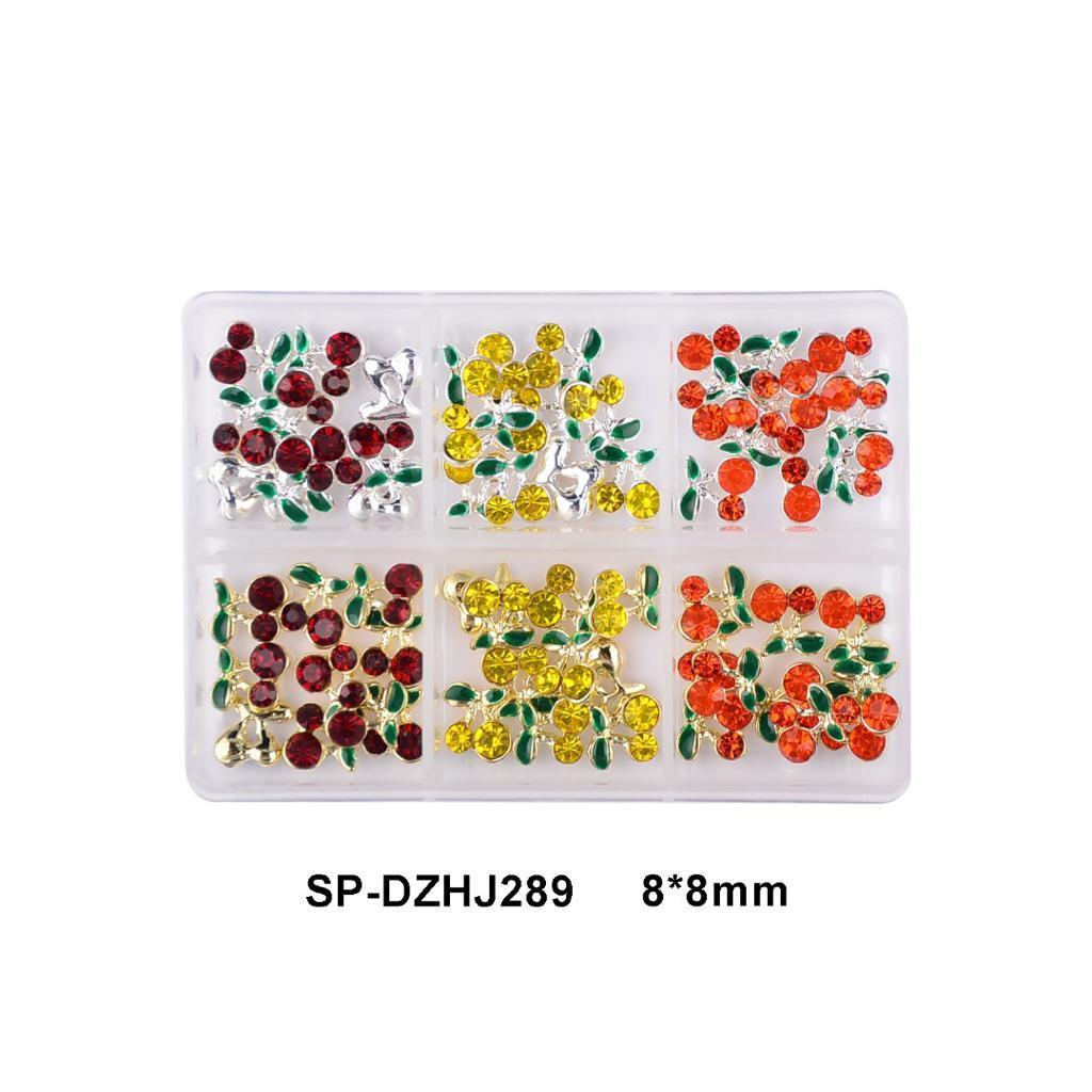 3D colorful cherry kawaii nail art nail rhinestone accessories charms