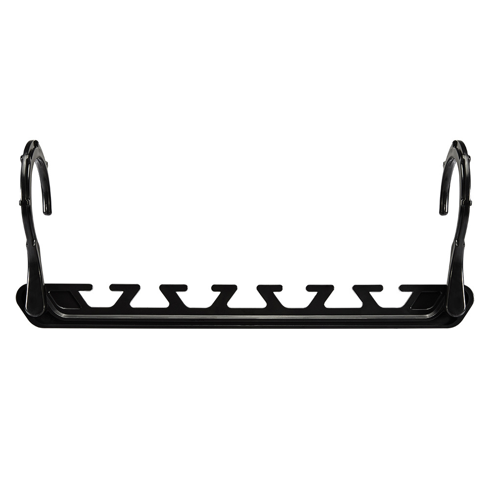 Foldable Black Plastic Space Saving Magic Clothes Hangers Closet Organizer