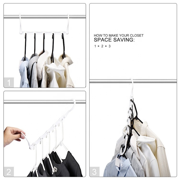 Plastic Closet Space Saving Wardrobe Clothing Magic Hangers for Clothes Organizer