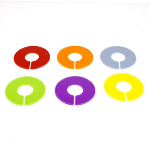 Plastic Colored Round Clothes Rack Baby Clothing Closet Size Dividers