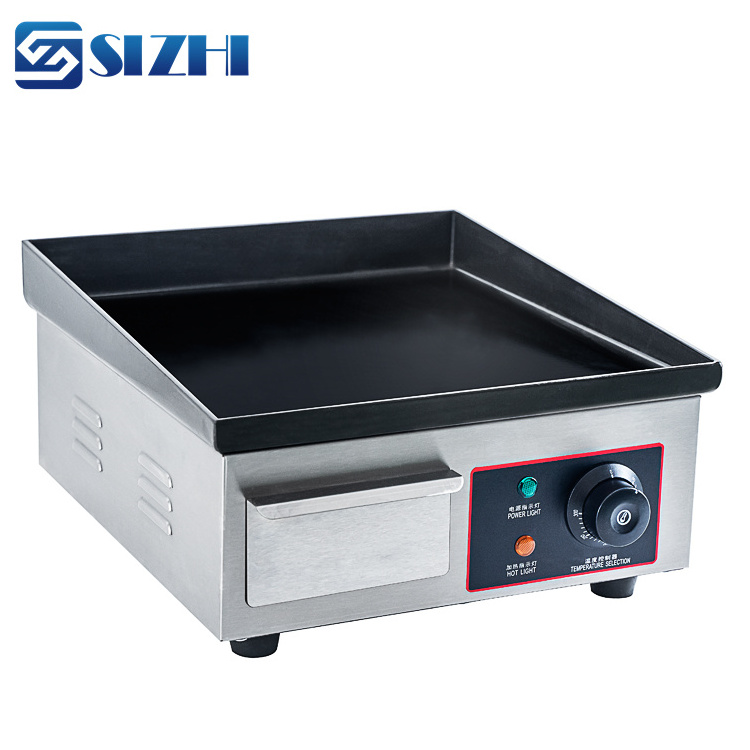 Commercial Catering Equipment BBQ Grill Griddle Counter Top Stainless Steel Table Top Barbecue Electric Griddle