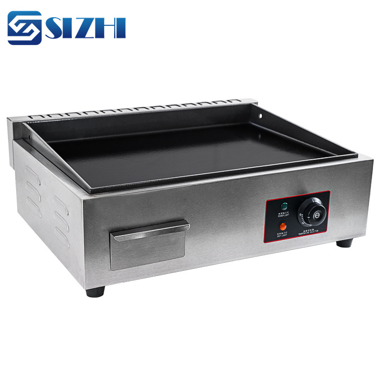 Commercial Catering Equipment BBQ Grill Griddle Counter Top Stainless Steel Table Top Barbecue Electric Griddle