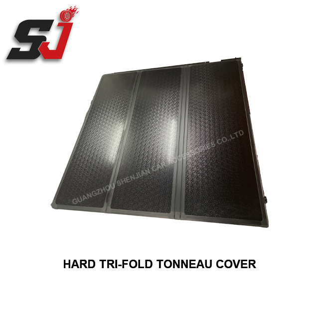 Truck Pickup Bed Three- Hard Folding Tonneau Covers with Lock