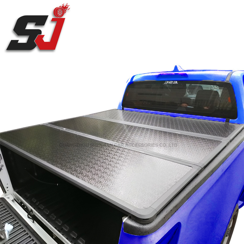 Truck Pickup Bed Three- Hard Folding Tonneau Covers with Lock