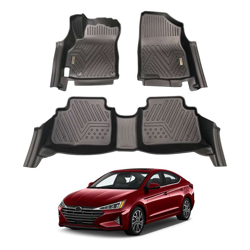 Factory Direct Deep Dish 5d Auto Floor Matting Waterproof Custom Car Carpet Mats for Hyundai Elantra Accessories