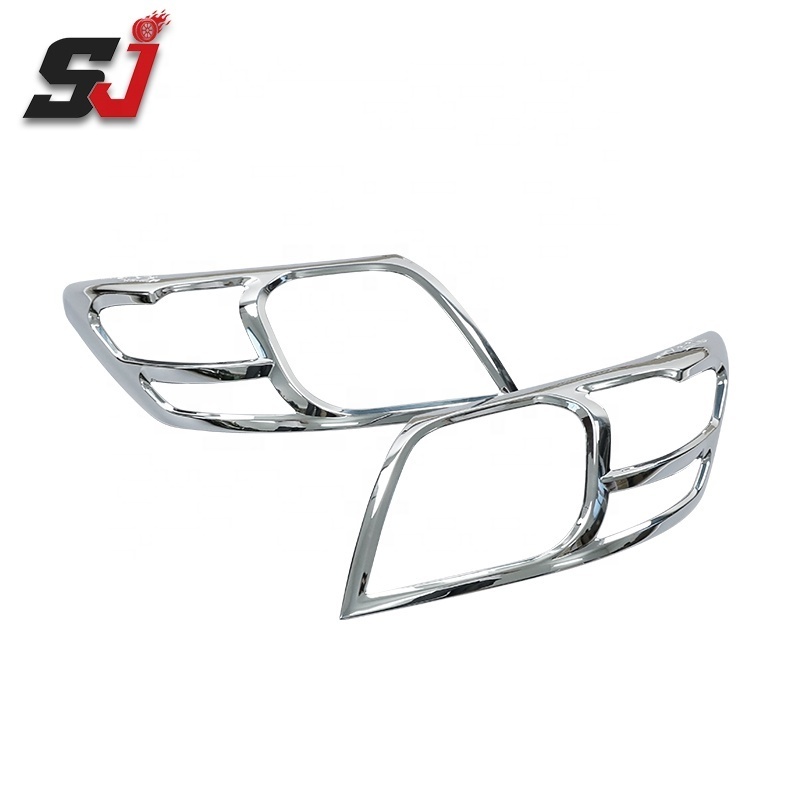 Custom Car Exterior Accessories ABS Plastic Protective Trim Headlight Cover  for 2012-2015 Hilux headlights