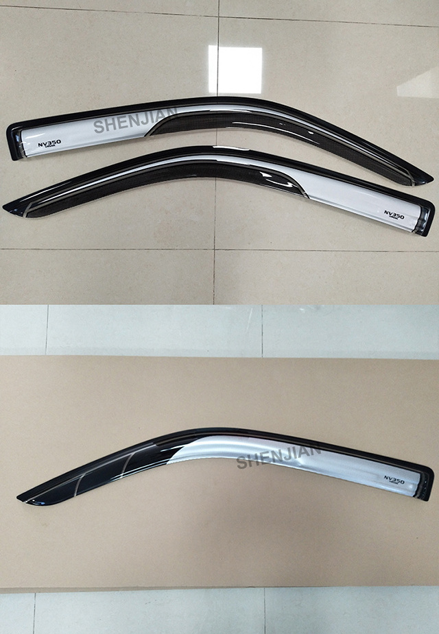 NV350 Urvan car door accessories 4pcs black door visor for Nissan accessories body kit