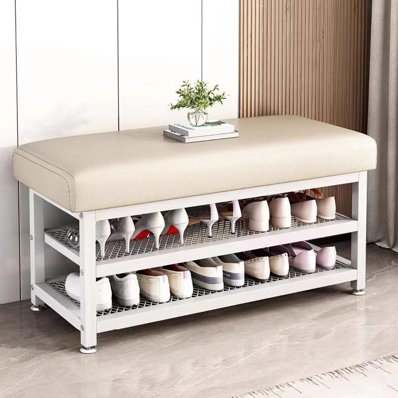 Household Shoe Cabinet Multi-functional Simple Storage Rack Shoe Rack Bench Organizer for Entrance