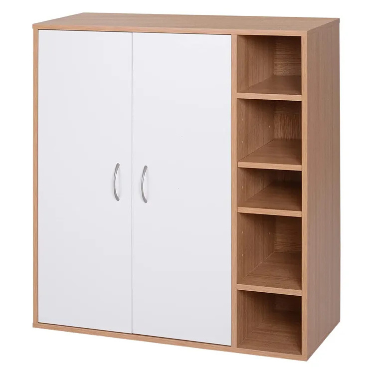 Modern Shoe Cabinet Wooden Shoe Cabinet Closed Shoe Rack Cabinet Storage for Living Room Hotel