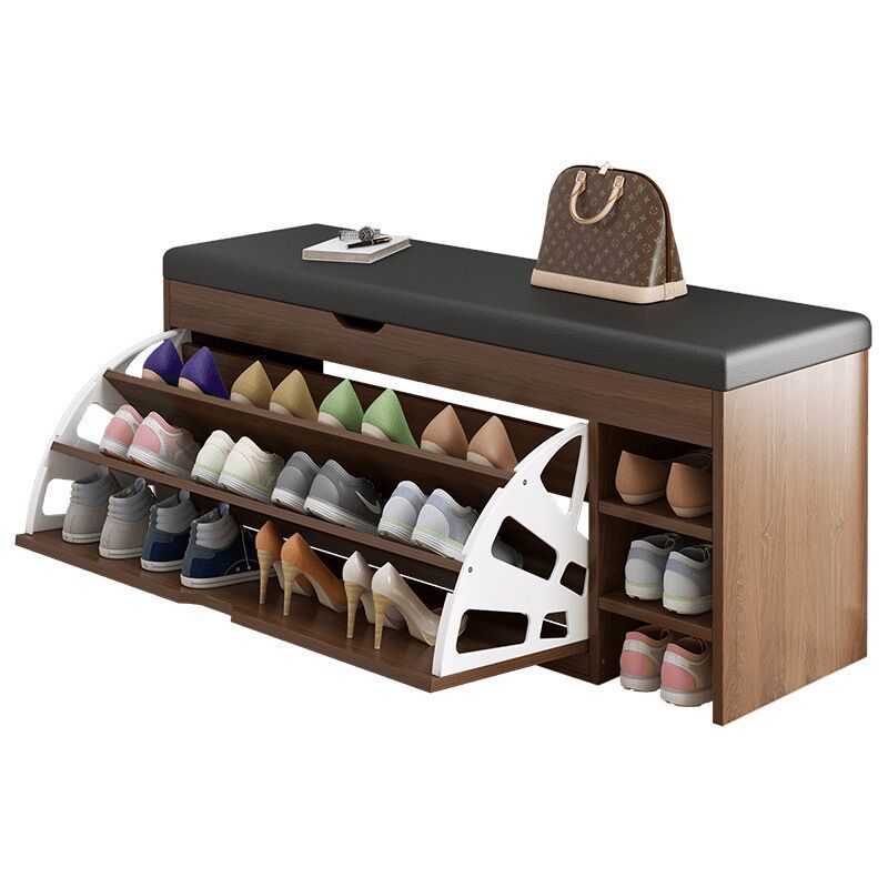 New Design Living Room Furniture Shoe Display Rack Bench Shoe Shelf  Home Furniture Wooden Shoe Cabinet For Living Room