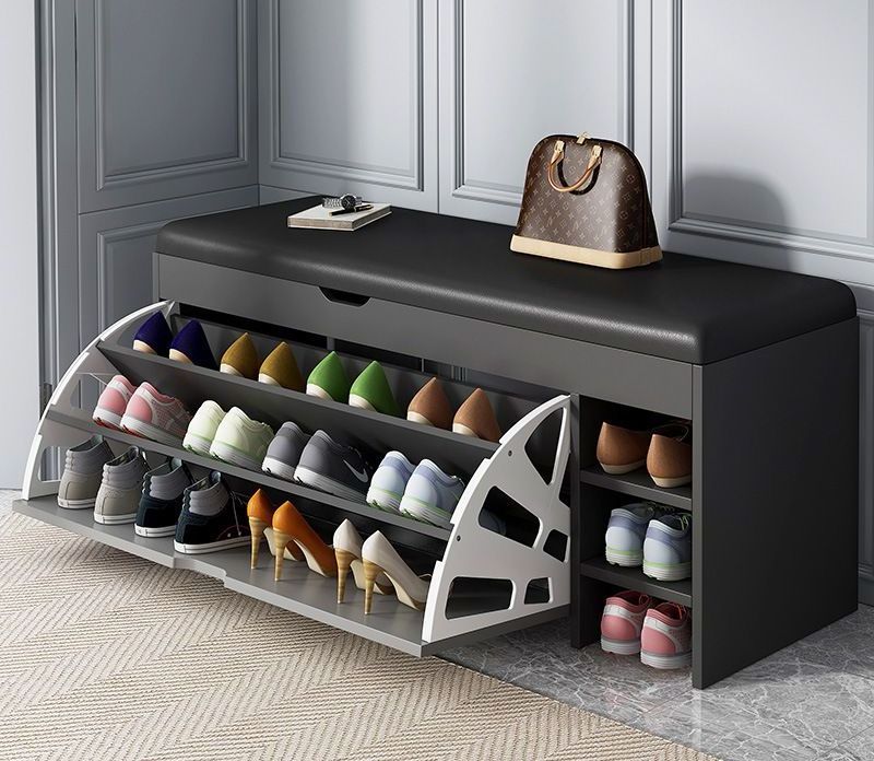 New Design Living Room Furniture Shoe Display Rack Bench Shoe Shelf  Home Furniture Wooden Shoe Cabinet For Living Room