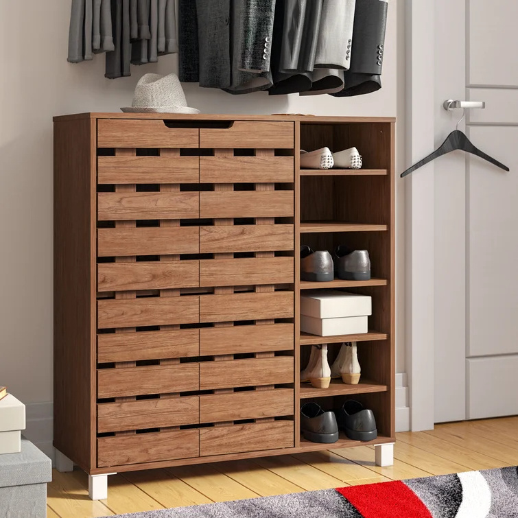 Home Entrance Cabinet Multi-functional Dust-proof Breathable Large Capacity Plate Shoe Cabinet