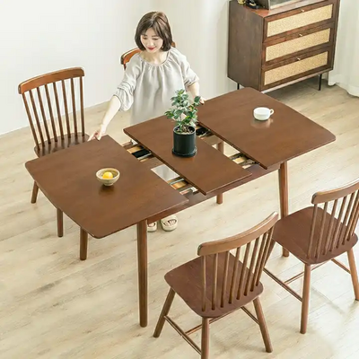 Folding Dinner Sets Dining Chairs Table Solid Oak Wood dinning table set for 6