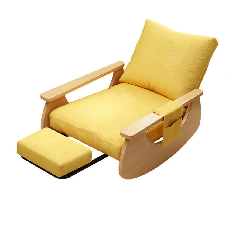 High Quality Lazy Recliner Balcony Casual Single Sofa Chair Living Room Wooden Leg Sofa Chair Relax Sofa For Adults