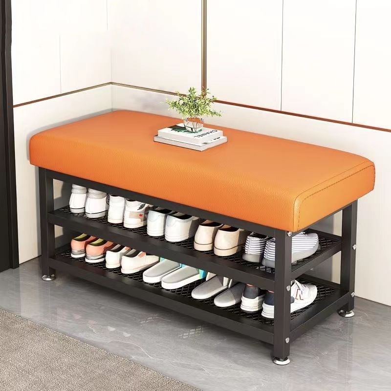 Household Shoe Cabinet Multi-functional Simple Storage Rack Shoe Rack Bench Organizer for Entrance