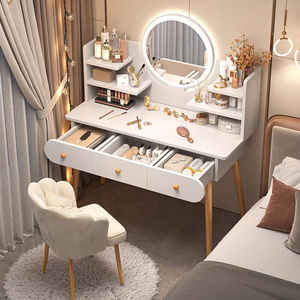 Bedroom simple modern small storage cabinet integrated small apartment internet celebrity ins style dressing table