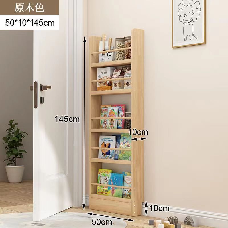 Wooden Bookcase Shelf For Easy Organization Montessori Easy Assembly Kids Book Rack Kid Bookshelf