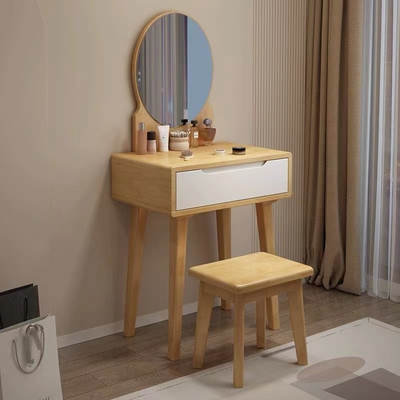 Modern solid wood dresser Bedroom Locker A modern minimalist girl mini dresser