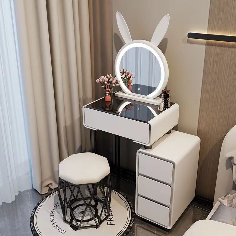 Luxury Italian Carving Dresser Wooden European White Style Modern Bedroom Dresser With Drawers Dressing Table Bedroom Furniture