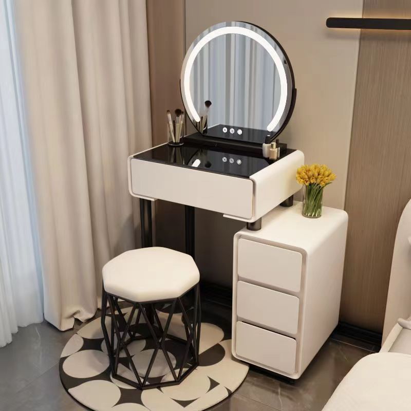 Luxury Italian Carving Dresser Wooden European White Style Modern Bedroom Dresser With Drawers Dressing Table Bedroom Furniture