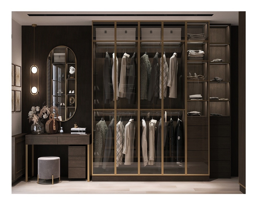 furniture wardrobe modern style lightweight customized wardrobe closet with doors