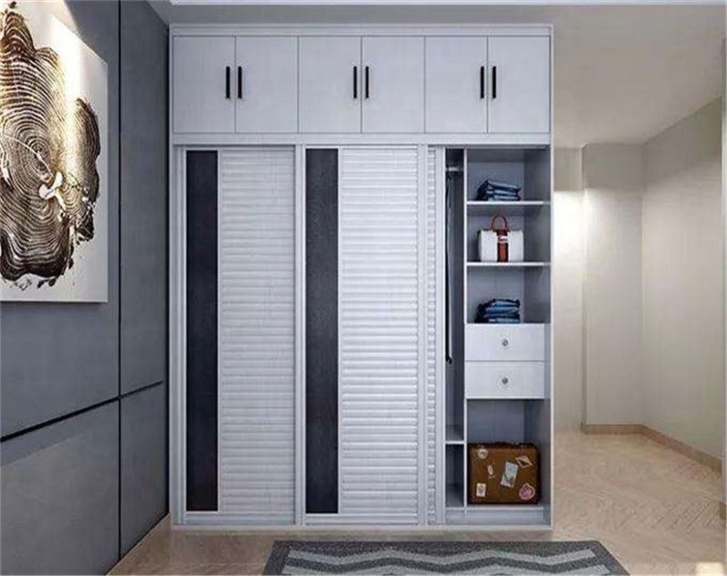 New Model Built-In Wardrobe With Sliding Door Wardrobe Cabinet