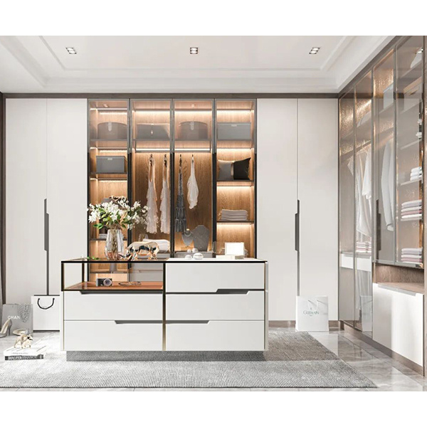 Customized Logo Great Price Dressing Room Closet Bedroom Cabinet Combination Floor to Ceiling Open Wardrobe