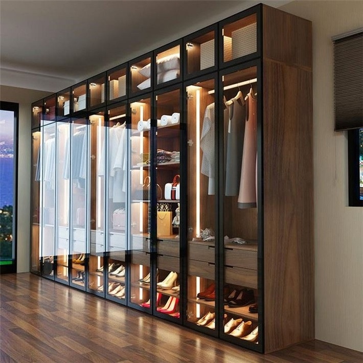 Customized Double Color Wardrobe Design Furniture Bedroom