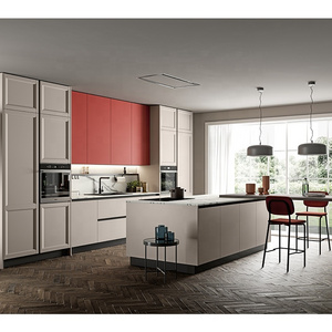 High Quality Modular Modern Solid Wood Kitchen Cabinets For Home Kitchen