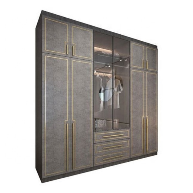 SJUMBO New Model Korean Custom Amoires Walk in glass Doors Wardrobe Closet Home Furniture elegant