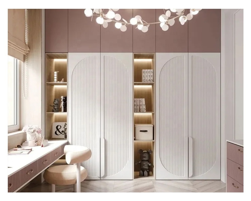 Villia Bedroom Foldable Cupboard Wardrobe_Closet_Cabinet Plywood Open Wooden Closet Wardrobe