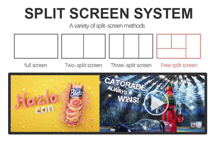 screen stretch bar lcd display 23.1 24 24.5 28 28.6 36 37 43 inch ultra wide supermarket shelf signage advertising display