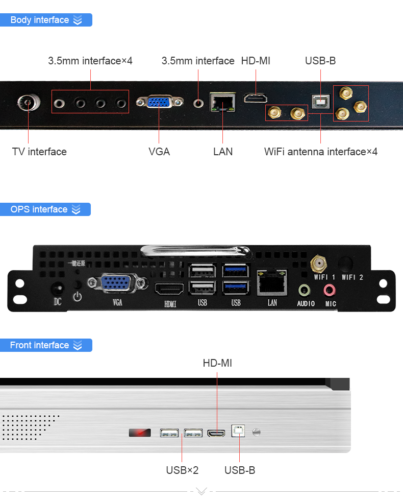 Remote collaboration 4K UHD touchscreen display education portable smart interactive board 75 inches