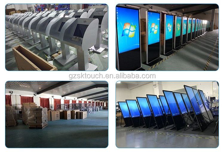 49 inch Floor stand portable kiosk totem media advertising display player lcd digital signage