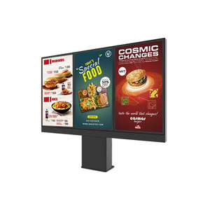 43 49 55 65 inch waterproof outdoor menu display screen digital signage restaurants drive thru menu board